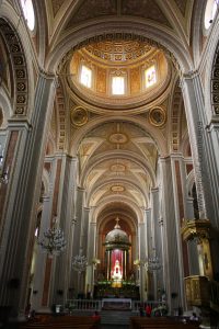 Vista del interior de la Catedral de Morelia