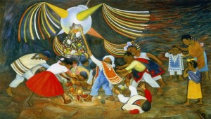 La Piñata, por Diego Rivera.
