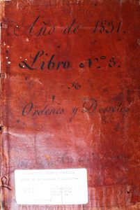 Portada del Libro de Decretos No. 3 División Territorial